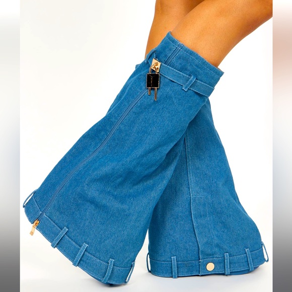 Denim boots - Picture 3 of 4